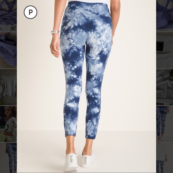Zenergy So Slimming Petite Star Tie-Dye Crop Leggings - Picture 3 of 7